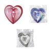 High Brightness Bird Deterrent Winds Sculptures Novelty Heart Shaped Reflectivity Wind Catcher for Balcony Granary Lawn Farmland