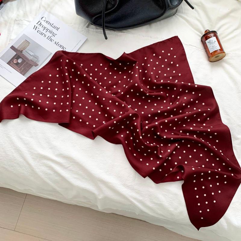 Cashew flower silk scarf new trend bag headscarf headband neck protector scarf scarf small shawl triangle scarf fart curtain