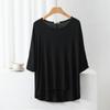 Loose Three Quarter Sleeve T-shirt for Women Summer Thin Round Neck Simple Versatile Top Base Layer T-Shirts Women’s