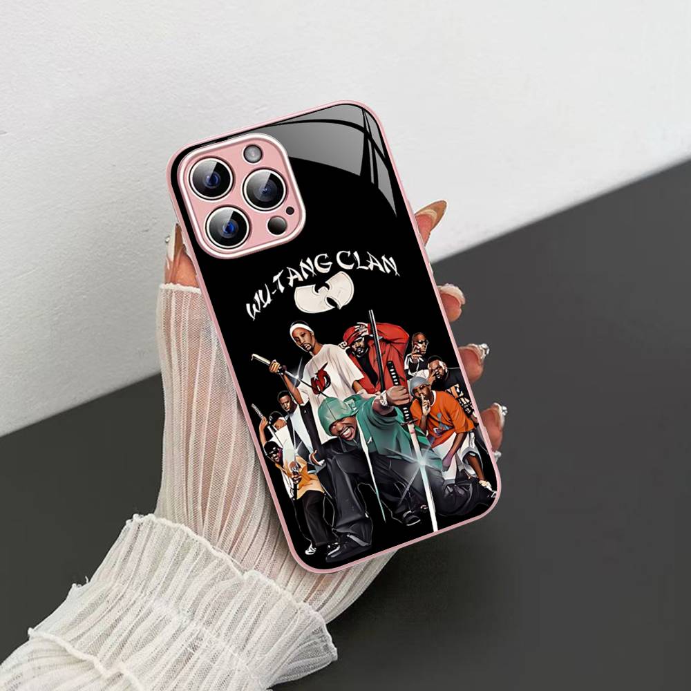 W-wu T-tang Clan Hip-hop Music Group For IPhone 14 13 12 Mini 11 Pro XS Max X XR 14 Plus Tempered Glass Cover