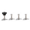 L Track Tie Down Fittings M8x35mm Stainless Steel Double Lug Threaded Stud Nut Kit for Truck Bed Trailer Cargo Control