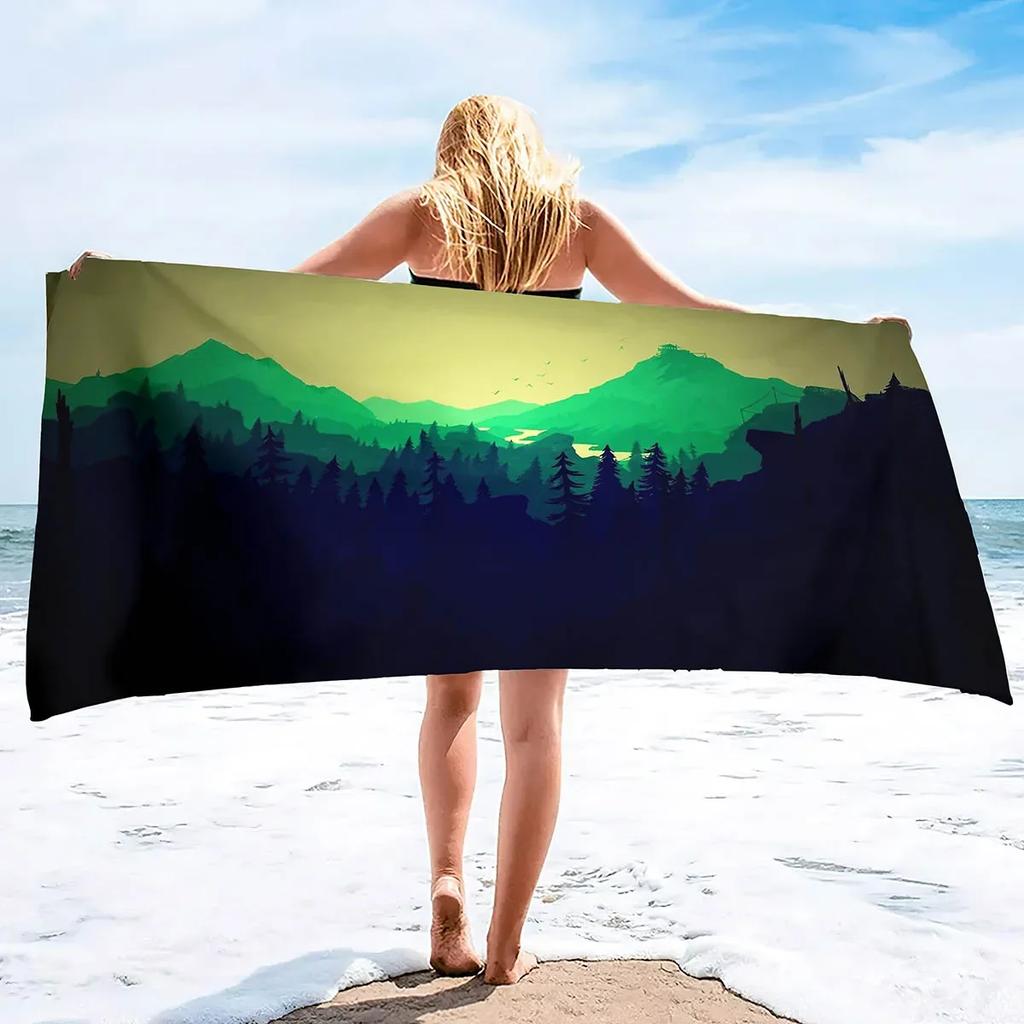 Minimalism Beach Towel,Plush Oversized Beach Towel,Large Summer Swim Towel,Travel Blanket Vacation Essentials Lounge Chair Cover