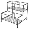Premium Metal Coffee Syrup Rack Black Color 4 Grids Design Spice Rack Easy Installation Easy To Clean Drink Stand