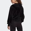 adidas Women's Velour Full-Zip Hoodie Black H25101