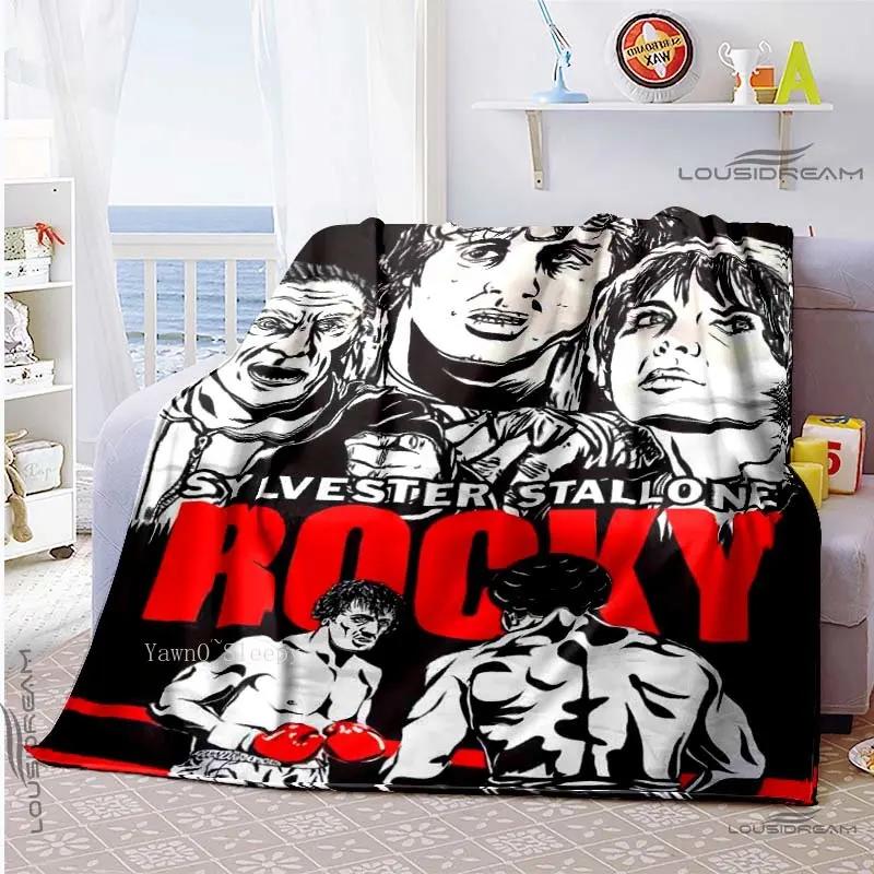 The Champion of Boxing 3D Printed Blanket Rock-y Character Blanket for Fans Bedding Bedspread Sofa Air Condition Warming Cover