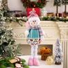 Pink Santa Claus Retractable Doll Creative Retractable Legs Doll Decoration  Party Favors