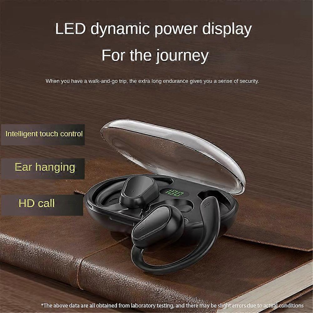 New Ear-hanging Wireless Bluetooth-compatible Headphones Air Conduction Sports Running Noise Reduction Non-in-ear TWS Headphones
