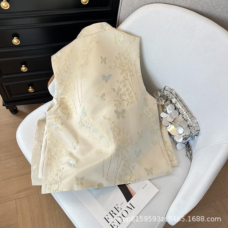 2025 neues Top, Scheibenschnallenweste, dünne Frühlingsweste für Damen