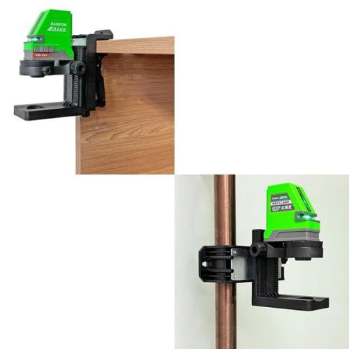 Danpon Green Laser Level, 2 Lines (1 Horizontal, 1 Vertical, and 1 Cross), Automatic Correction, Tilt Alarm, 18650 Rechargeable Battery, High Brightne