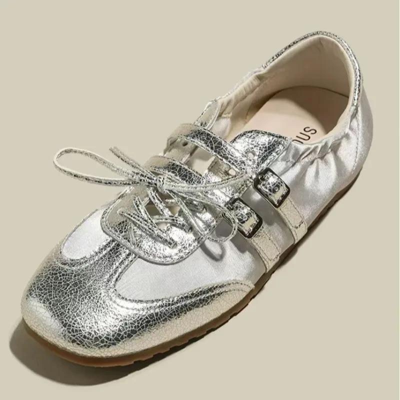 Fashion Ladies Shoes 2025 Hot Sale Lace-up Women's Vulcanize Shoes New Light Outdoor Comfortable Slip-Resistant Casual Flat Low Heels