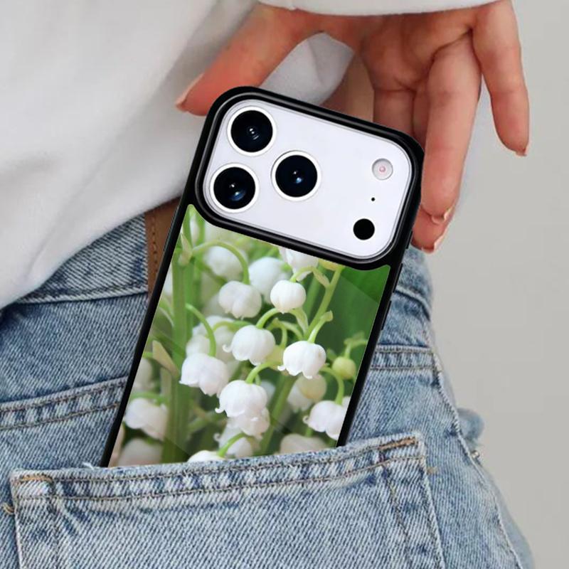 Lily of the Valley Flower Phone Case for iPhone 17ProMax 12 13 14 15 16e 17 Pro Max Plus Air Cover