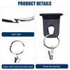 RV Sunshade Lamp Hook Camping Sunshade Accessory Hanger Round Opening Type Hook Set RV Round Anti-fall Clip Party Light Hanger