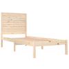 Vidaxl Bed Frame, Solid Wood, 75X190 Cm, Single
