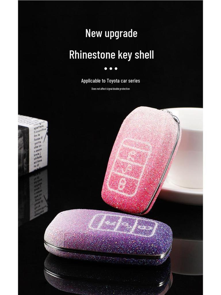 Toyota Car Key Case for Highlander, Camry, Corolla, Venza, Levin, Asian Dragon - Men’s Shell Buckle Bag