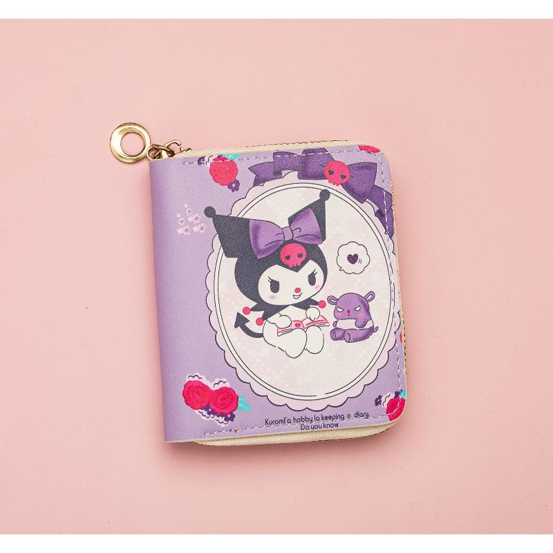 

Новый мультяшный милый кошелек с короткой молнией для студенток, кошелек для карт, сумка для мелочи 11*8.5*2