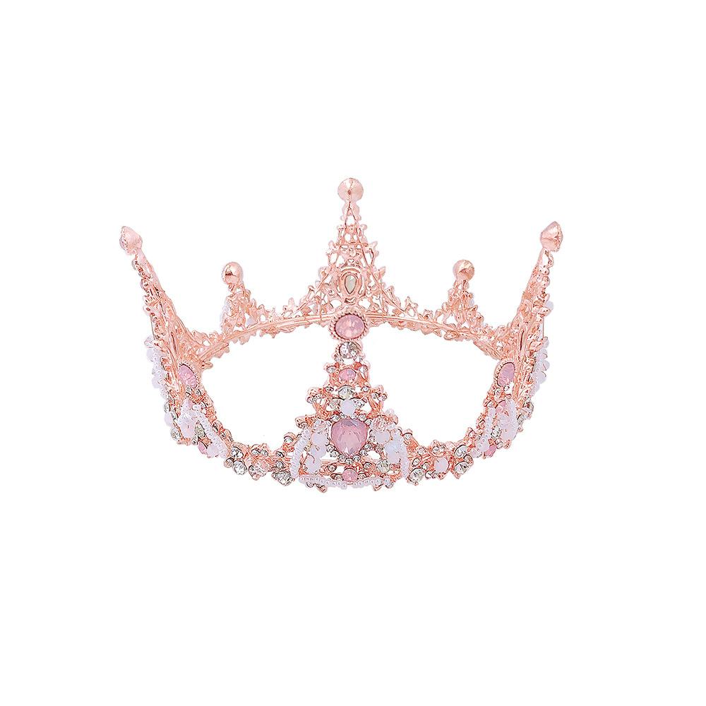 

Корона Тиара Детская Принцесса День Рождения Аксессуары для Волос Ободок Детская Милая Круглая Корона Подиум Корейская Версия для Женщин