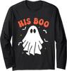 His Boo Halloween Matching Pajamas for Couples Long Sleeve T-Shirt