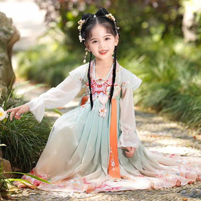 Girls' Chinese Style Hanfu Princess Dress