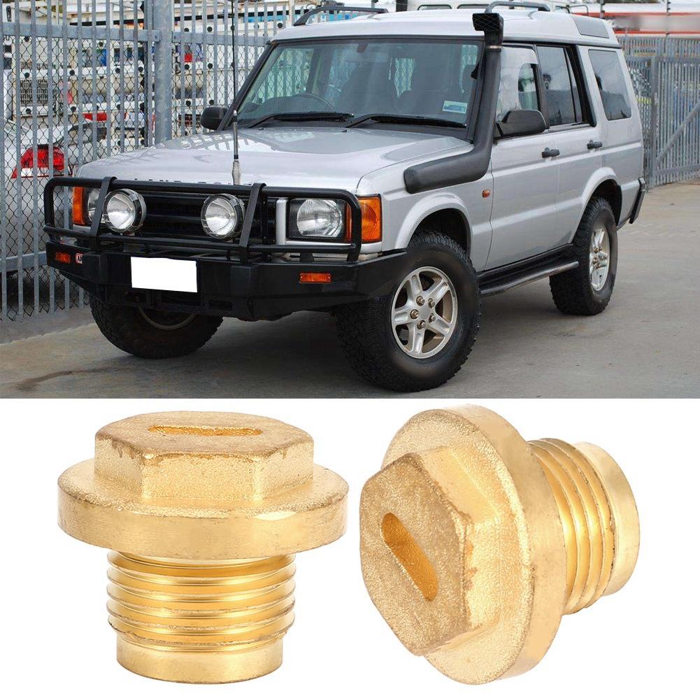 2pcs Differential Diff Brass Filler Drain Plugs with Seal Ring Fits for Land Rover Discovery 2