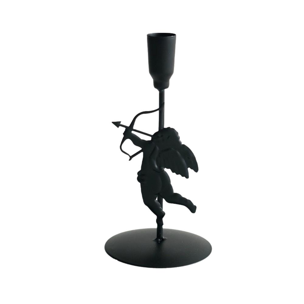 European Style Iron Art Candlestick High Foot Metal Candle Stand Cupid Candle Holder Anniversary