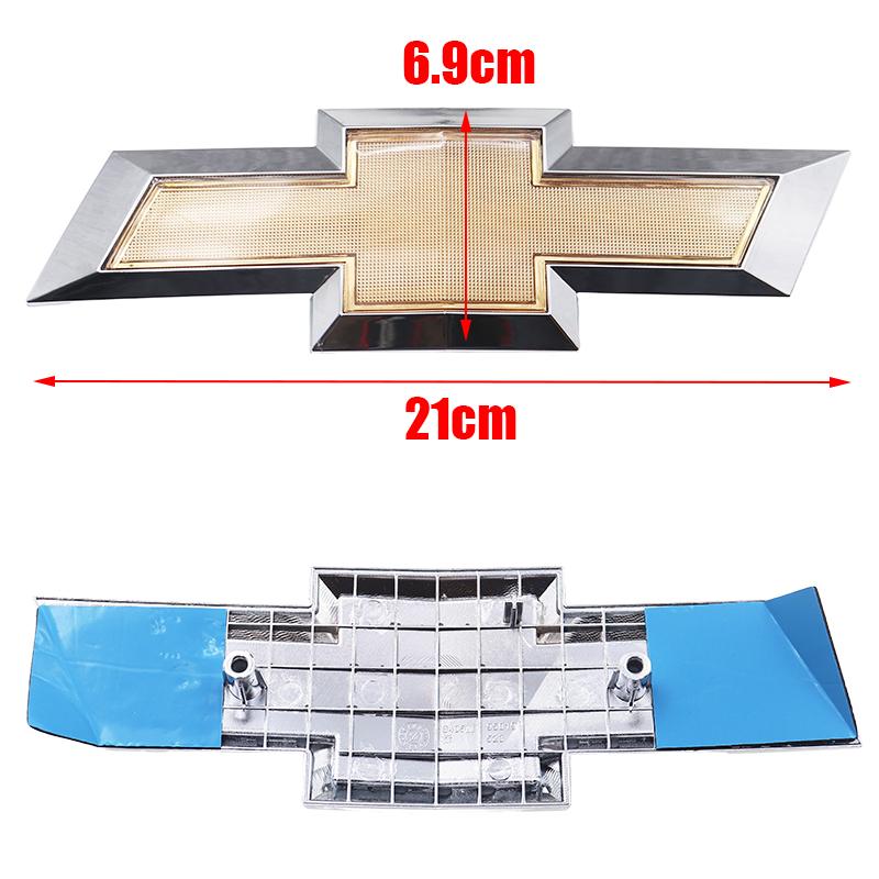 1pcs 21cm 3D ABS Car Front logo Car Front grill Emblem front hood sticker styling Accessories For Chevrolet AVEO