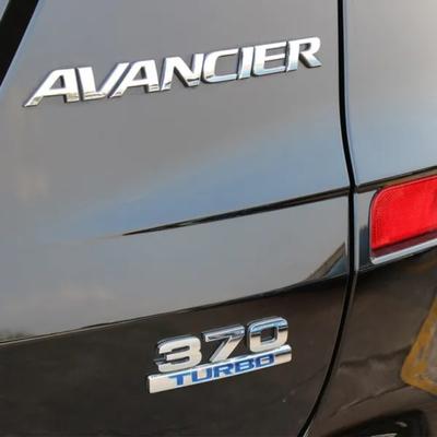 1 X 370 Tubro Logo Car Badge Emblem Sticker Decal for Ho/nda Pilot Avancier (12*1.2cm)