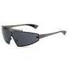 Punk-Stil Zukunfts-Technologie-Gefühl Metall Einteiler Rahmenlos Umwickelt Sonnenbrille Herren Damen Sport Radfahren Sonnenbrille Trend