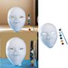 Nuo Operas Mask DIY Full Face Masks Plain White Mask Blank Paintable Mask Mardi Gras Mask Masquerades Mask Party Mask