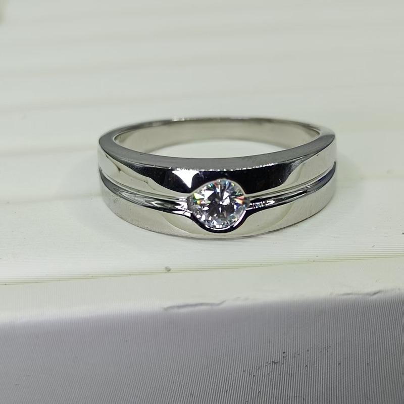 

Кольцо с муассанитом SACE GEMS с сертификатом GIA, цвет D, 0,5 карата, для мужчин, из стерлингового серебра S925, свадебное, с бриллиантовой дорожкой, для вечеринок, роскошное, изысканное ювелирное изделие 9