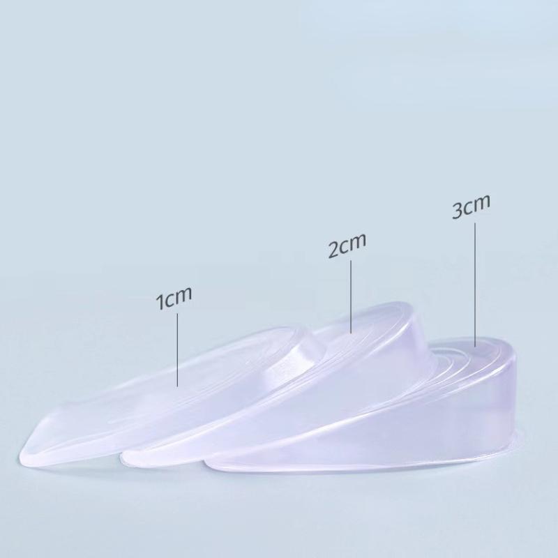 Silicone Gel Height Increase Insole Heel Lifting Inserts Shoe Foot Care Protector Elastic Cushion Arch Support Insert for Unisex