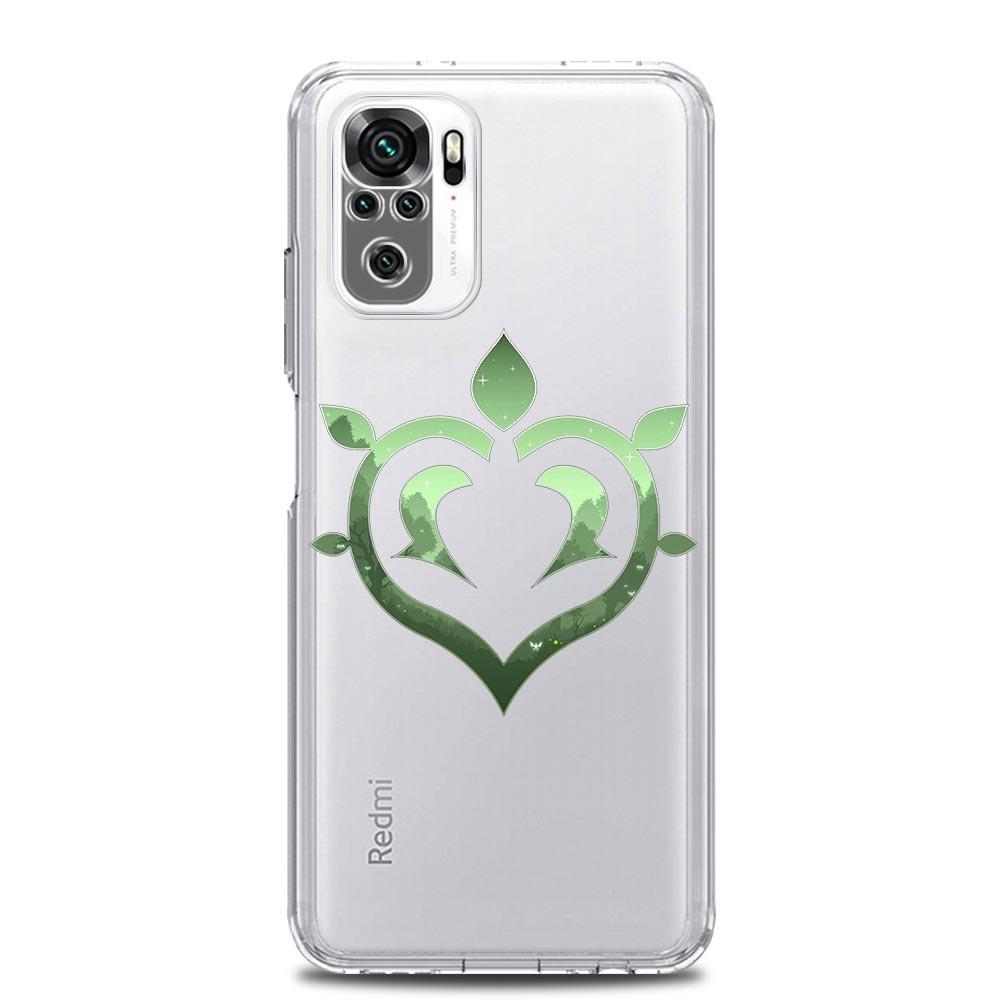 Süße Genshin Impact Logo Handyhülle für Xiaomi Redmi Note 11 9S 9 8 10 Pro 7 8T 9C 9A 8A K40 Pro 11T 5G Silikon Clear Cover