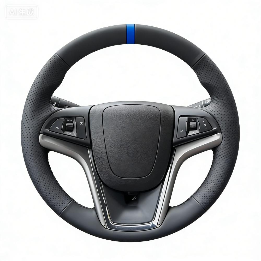 Hand Stitched Perforated Artificial Leather Steering Wheel Cover For Chevrolet Malibu Crekor Cruze Camaro Car Accessories