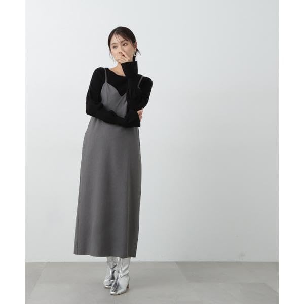N Natural Beauty Wave Sleeve Knit Black Basic Women's Sweater,