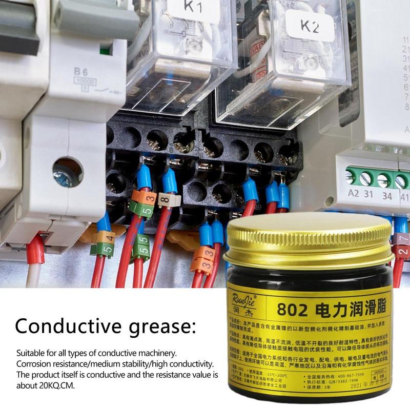 100ml mazivo na elektrické kontakty Dielektrické mazivo Mazací vlastnosti Vysoký bod skápnutí pro rozvod energie