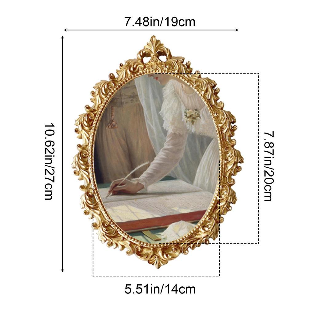 Wall Hanging Baroque Photo Frame European Style Resin Picture Decorative Display Holder