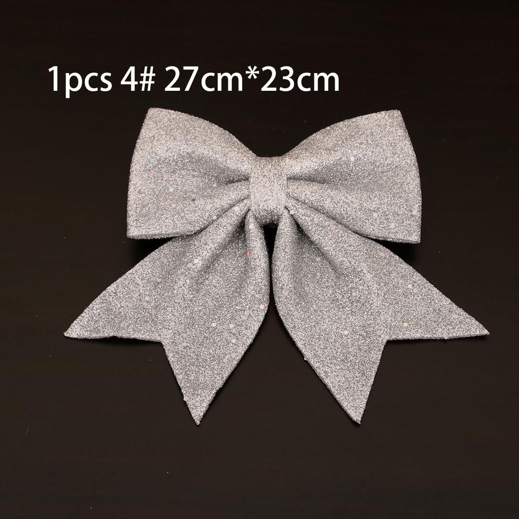 1/2Pcs Christmas Bows Hanging Decorations For Christmas Tree Diy Gold Silver Red Bowknot Pendant For Xmas Wreath New Year