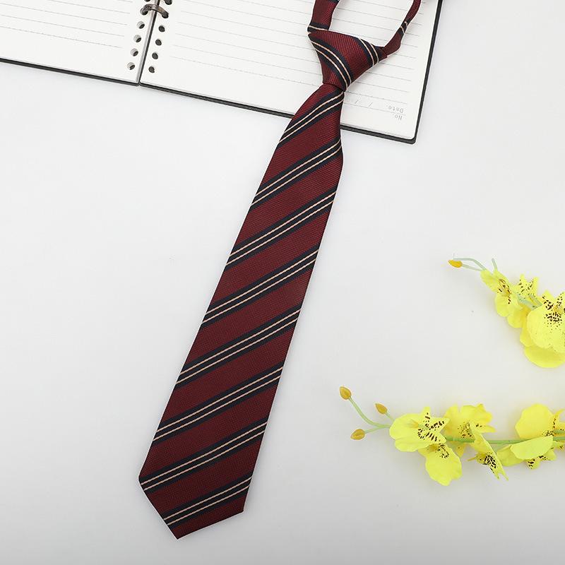 Jk Small Tie Female College Style Lazy Japanese Plaid Uniform Shirt Tie Student Ins Men'S And Women'S Short Styles Free Of Charge