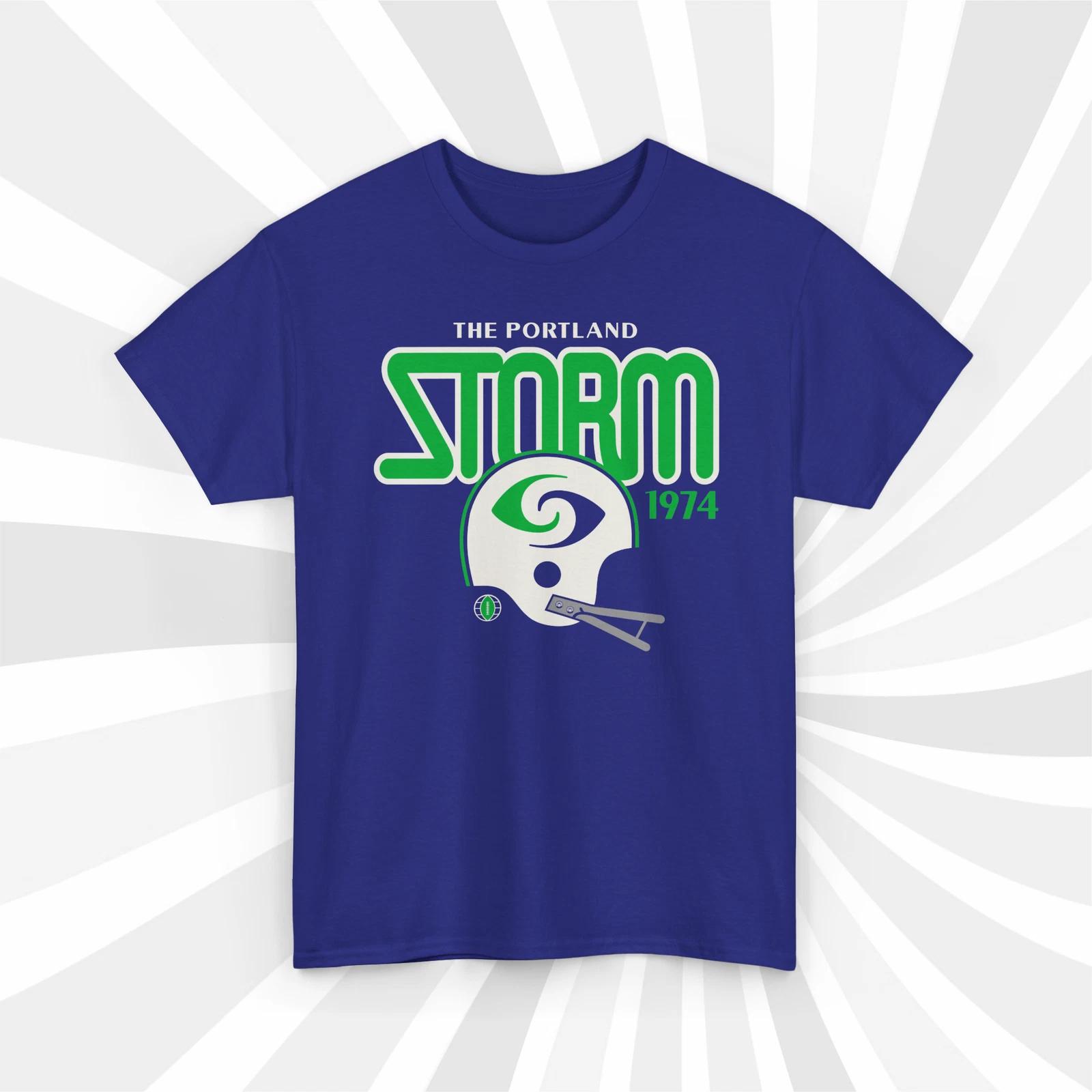 Portland Storm 1974 WFL Vintage Football Helmet T shirt 4XL