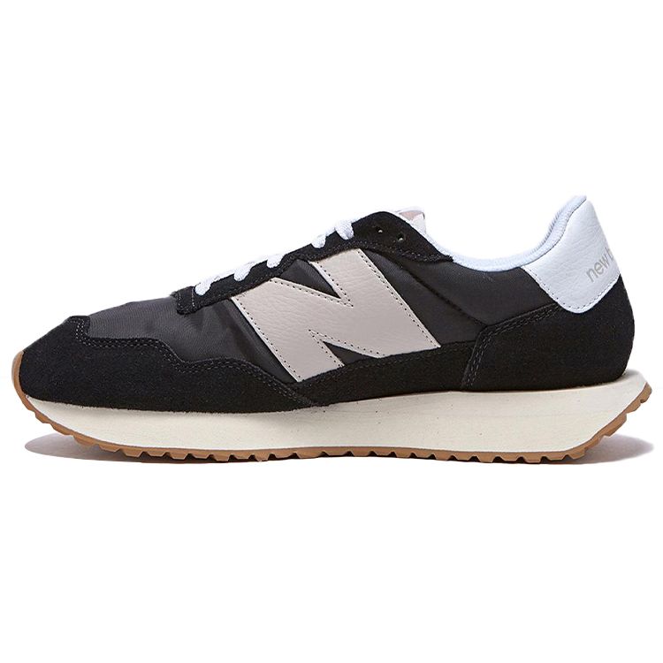New Balance Men's Black/White Nb 237 Comfortable Low-Top Running Shoes Sneakers Ms237btw Cm
