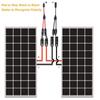 Power Solar Connectors 20A Y-Branch Cable, Solar Cable Parallel Adaptor In Pair For Solar Panel 1*M/Ff+1*F/Mm Black Red Power