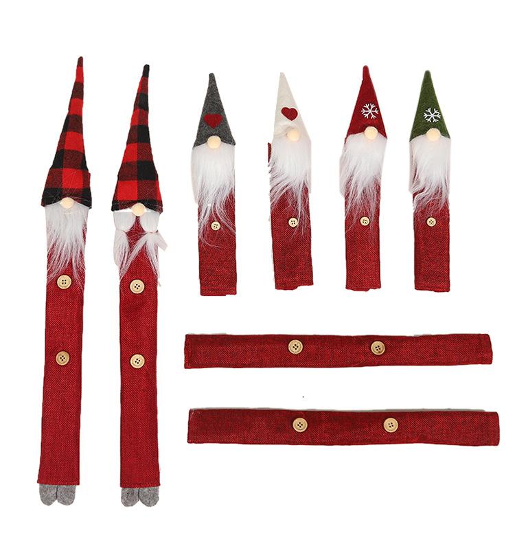 

8 шт./компл. рождественские перчатки для холодильника, микроволновой печи, защитный чехол для рождественского домашнего декора Style1