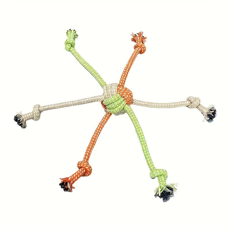 Multicolor Rope Knot Dog Chew Toy Interactive Pet Toy разноцветный