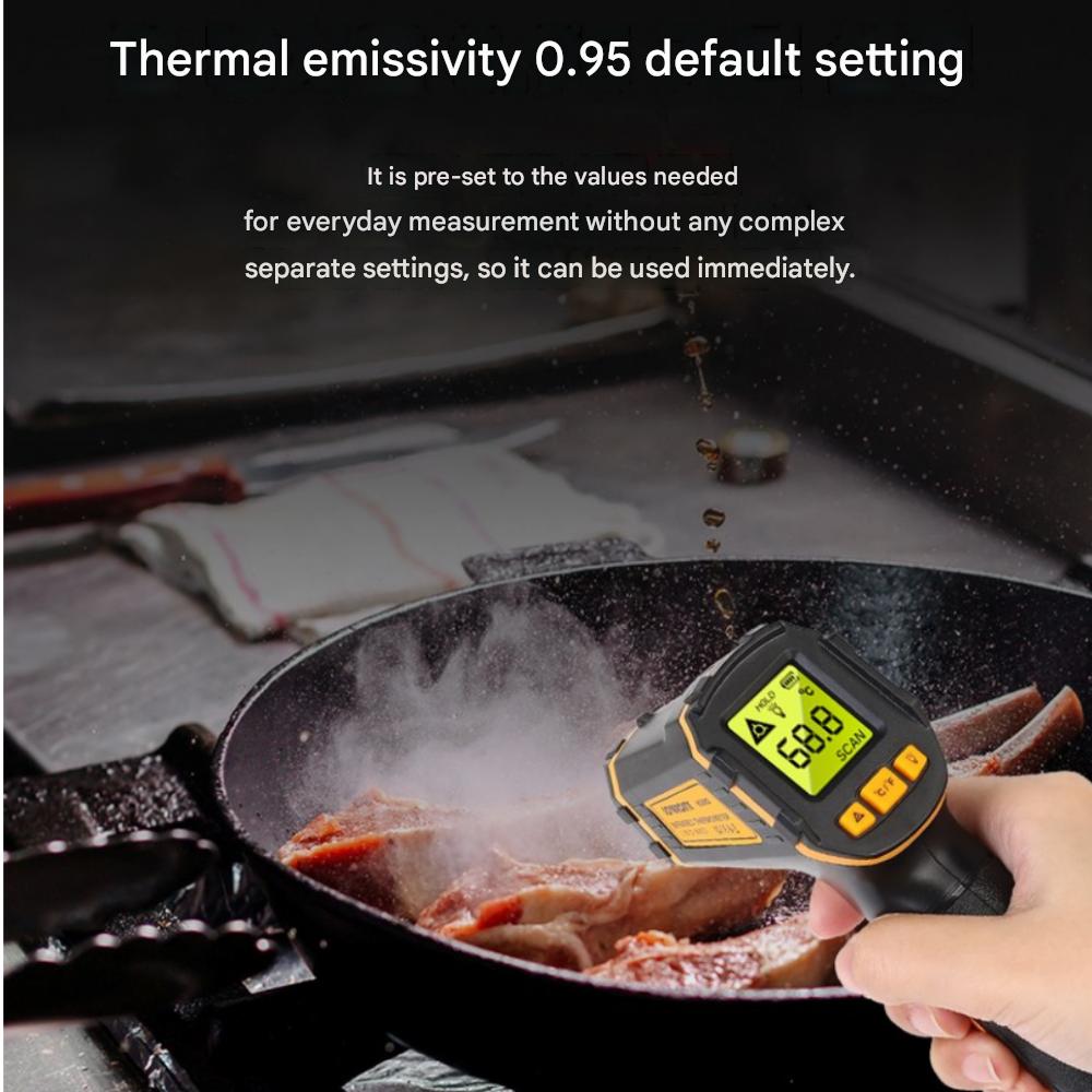 Infrared Thermometer, Yellow and Black