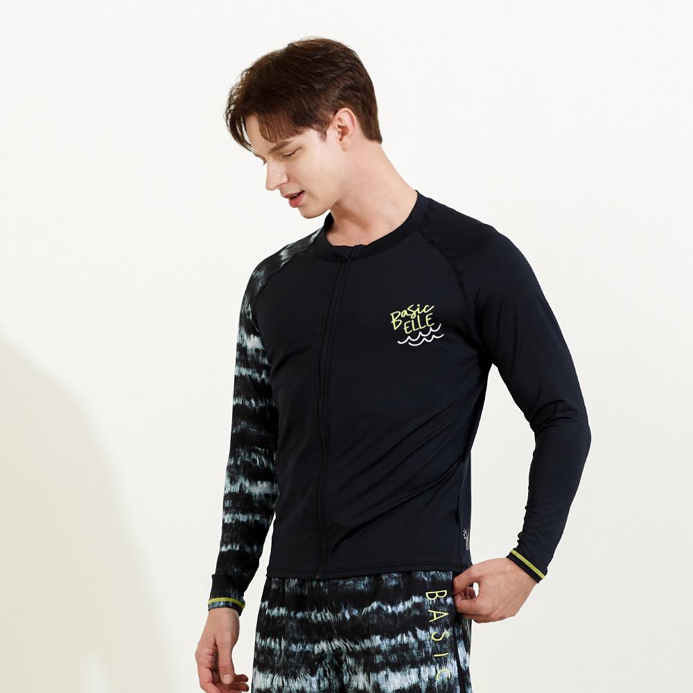 Beijigelleu Men'S Zip-Up Rash Guard Beach Shorts Set Bem-W919K