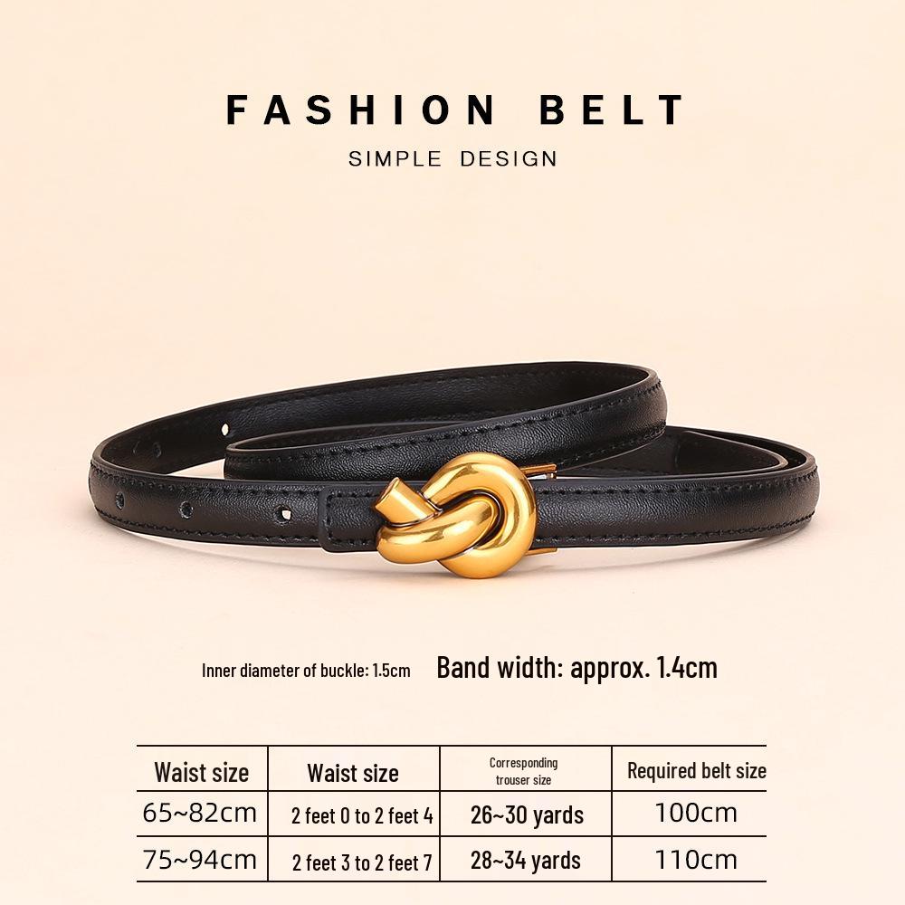 Women's Fashion Cowhide Waist Belt - Versatile & Decorative