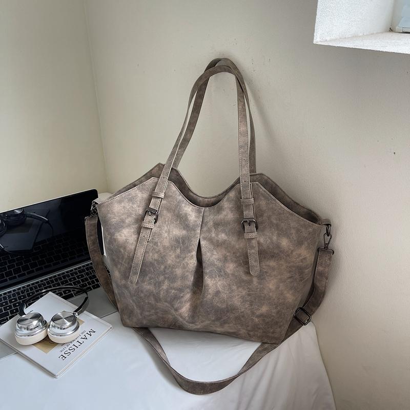 Geantă de mână pentru femei din piele moale, geantă de umăr și crossbody cu buzunare multiple, geantă de mână de zi cu zi la modă cu capacitate mare, stil vintage