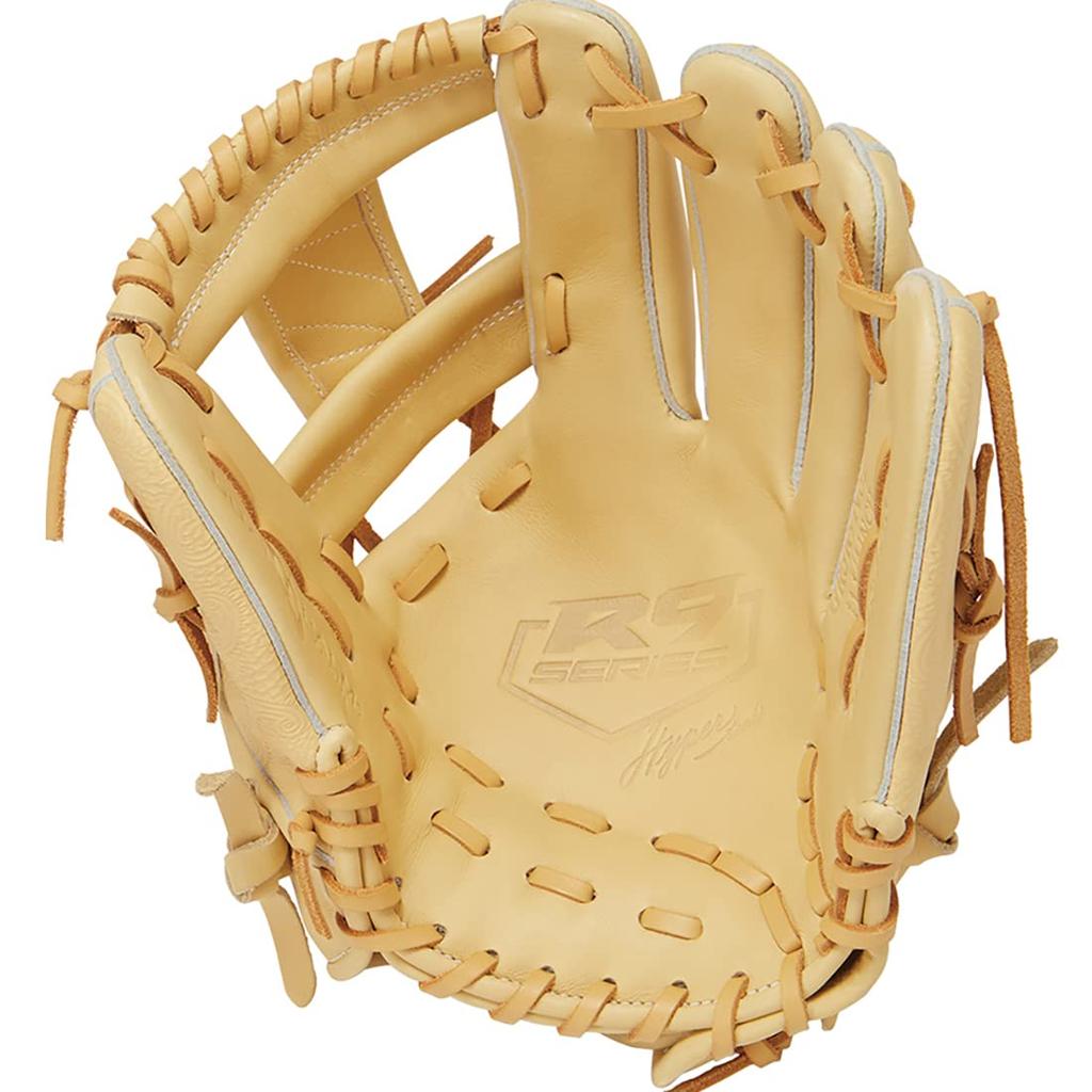 Rawlings Baseball Adult HYPER TECH R9 PAISLEY Size Throw Glove, Size, Softball, [Infield], 11.25, GR3R9N62, Camel, Right-handed