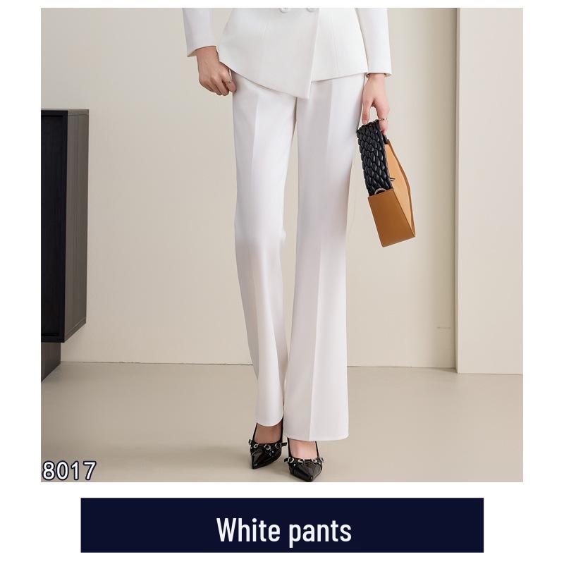 Damen High-End Weißes Anzugset für Herbst/Winter - Elegante Business-Formelle Kleidung