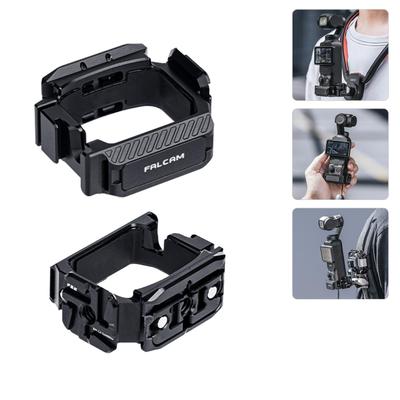 Ulanzi F22 Cage for F22 Quick Release Camera Extension Adapter with Cold Action Camera Accessories Screw Strap Aluminum with Protective Silicone Mat