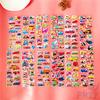 12Sheets/set Cartoon Vehicles  Rewards Sticker Puffy Bubble Toys Stickers
